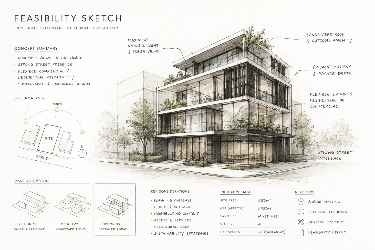 Feasibility and design advisory architectural study